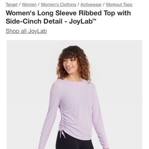 Ruched Target workout top